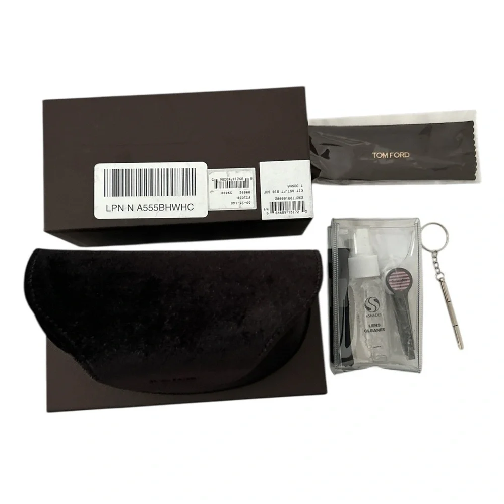 Tom Ford sunglasses case and cleaning kit